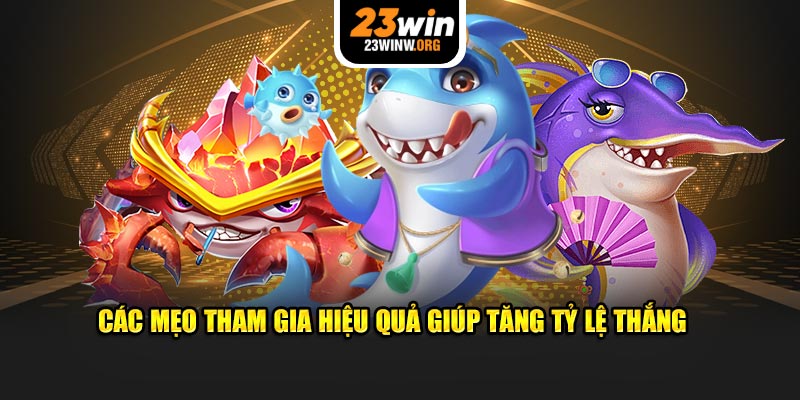 Các mẹo tham gia hiệu quả giúp tăng tỷ lệ thắng 23win